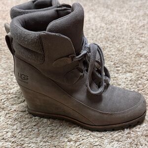 UGG Women's Charcoal Wedge Boots
